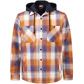 FR Jacket for Men Waterproof Insulated Active Jacket Flame-Resistant Hoodie for Men Detachable Hood FR Sweatshirts