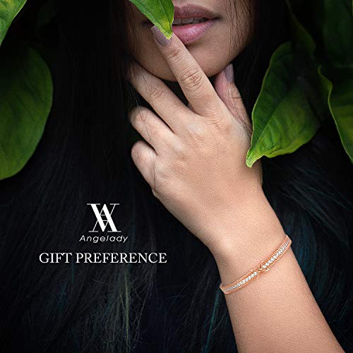 Angelady Valentine's Day Rose Gold Bracelet Cuff Endless Love Infinity Friends Bracelet for Women wi - //medicalbooks.filipinodoctors.org