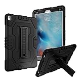 Digital Hutty Case for iPad Pro 10.5, 3 in 1 Shockproof Heavy Duty Full-body Protective Cover with Kickstand for Apple iPad Pro 10.5 (2017) Release Black