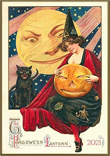 Wall Calendar 2021 12 Pages 8 X11 Halloween Pinup Witches Girls Vintage Postcards Amazon Com Books