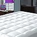 Pillowtop Mattress Pad Cover Queen Size - Hypoallergenic - Cotton Down Alternative Filled Mattress Topper