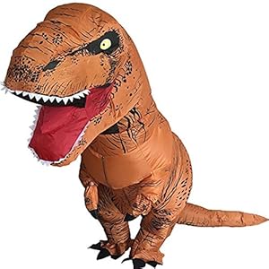 T Rex Dinosaur Costume-Funniest Trex Inflatable Adult Dragon-Huge Blow Up T-Rex