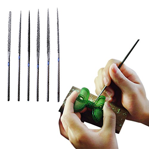 WAX NEEDLE FILE SET 6 Pcs ASSORTED