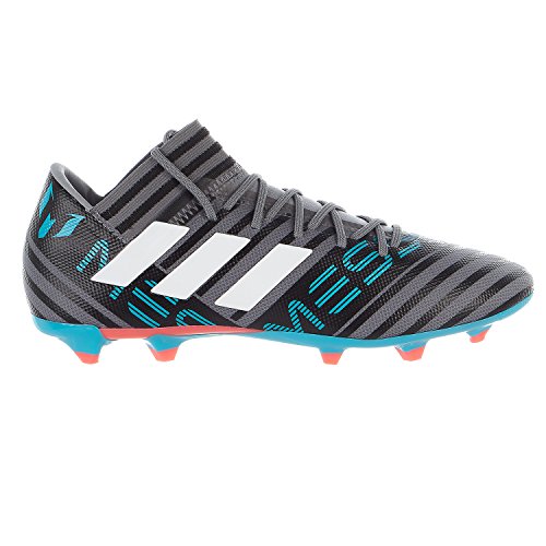 adidas Men s Nemeziz Messi 17.3 FG Soccer Shoe, Grey/White/Core Black, 10.5 M US