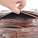 Mens Genuine Leather long bifold wallet Vintage style Money Purse