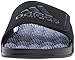 adidas Men's Adissage 2.0 Slides Sandal, Black/Night Metallic/Black, 10