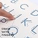 A to Z Letter Lower Upper Case Numbers Magna Doodle Children's Handwriting Development Learning Toy for Toddlers (Letter (Upper))