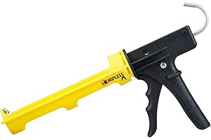 Dripless ETS2000 The Yellow Gun Composite Caulk Gun - Dripless Caulking Gun for 10 oz Cartridges or Tubes - Lightweight Body - 12:1 Thrust Ratio - Pro Painter Preferred