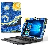 MoKo ASUS Transformer Book T101HA Case, Slim Folding Stand Cover Case with Built-in Hand Strap and Keyboard Portfolio Feature for 10.1