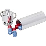Pillbox Keychain by Profile Gifts® - Carry Your Daily Medicine in This Compact Metal Pill Box Case