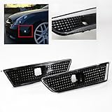 ModifyStreet Euro Black Side Marker Lights bumper fender lights for 03-07 Infiniti G35 Coupe