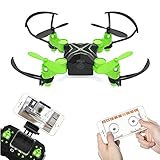 Heliway Mini Drone WiFi FPV Drone with HD Camera 0.3MP Headless Mode 3D Flip One-key Taking-off & Landing 6-Axis Gyro 2.4GHz RC Quadcotper - Green