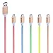 USB Cables, Magic-T Braided Micro USB Cable 3.3ft/1m High Speed Data Sync Charging charger Cord with Aluminum Shell Connectors for Samsung Galaxy,HTC,Motorola and More Android Cellphone[5-Pack]