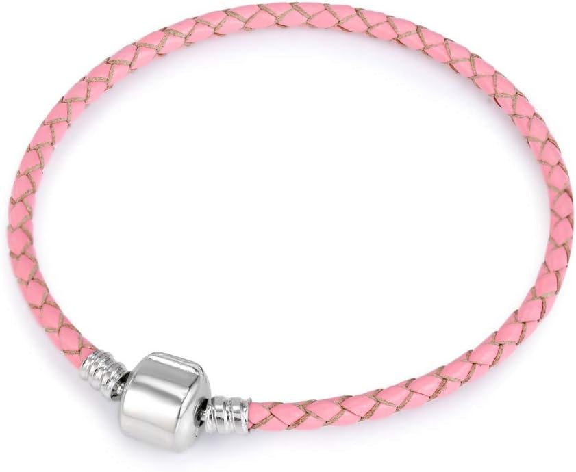 ANYIKE Leather Rope Bracelet - DIY Charm Braided Bracelet Wristband Perfect Jewelry Gift for Friends