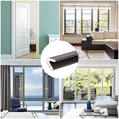 Weather Stripping Seal Strip for Doors/Windows, 1/2 Inch Wide V Shape