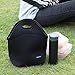 Cosfash Neoprene Lunch Tote Insulated Reusable Picnic Lunch Bags Boxes for Men Women Children Kid Adults Toddler Nurses (Black)