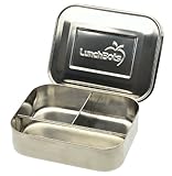LunchBots Trio Stainless Steel Food Container, Stainless Steel