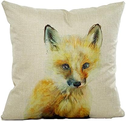 Fox Cushion Cover - Woodland animal - 45cm x 45cm - Tukoh