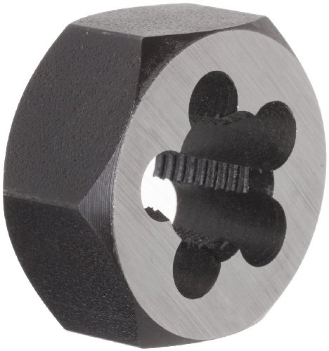 Union Butterfield 2025(NPT) Carbon Steel Hexagon Threading Die, Uncoated (Bright) Finish, 1/4"-18 Thread Size