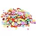 Swpeet 650 Pieces Assorted Sizes Resin Buttons 2 and 4 Holes Round Craft Buttons for Sewing DIY Crafts Children's Manual Button Painting (Mixed Color)
