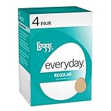 L'eggs Women's Everyday Regular Panty Hose, Suntan, B