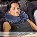 Inflatable Travel Pillow,NeckWell Travel Pillow Pump with Sleep Mask & Ear Buds,Perfect for Airplane Car Office Camping - Blue
