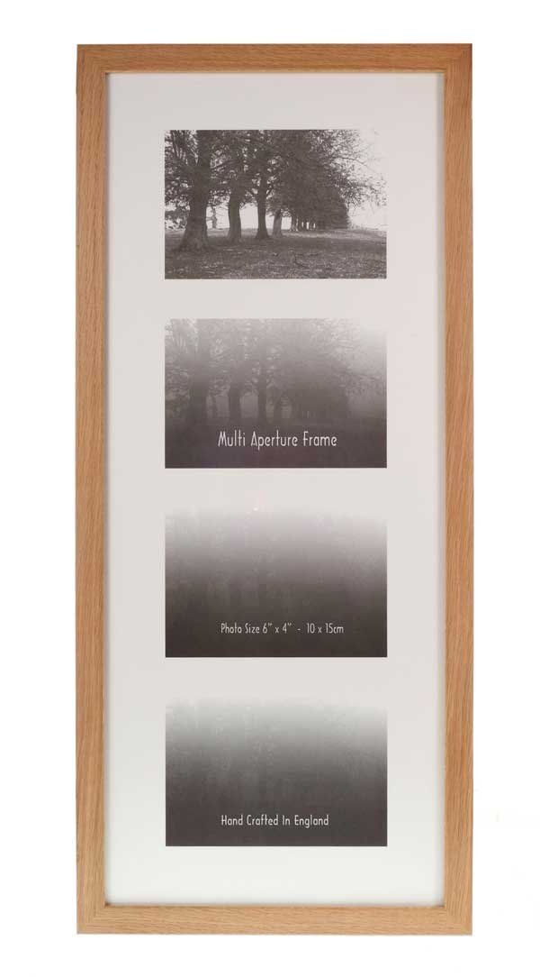 Multi Aperture Frames to Fit 4 Photo's Oak 6" x 4" Amazon.co.uk