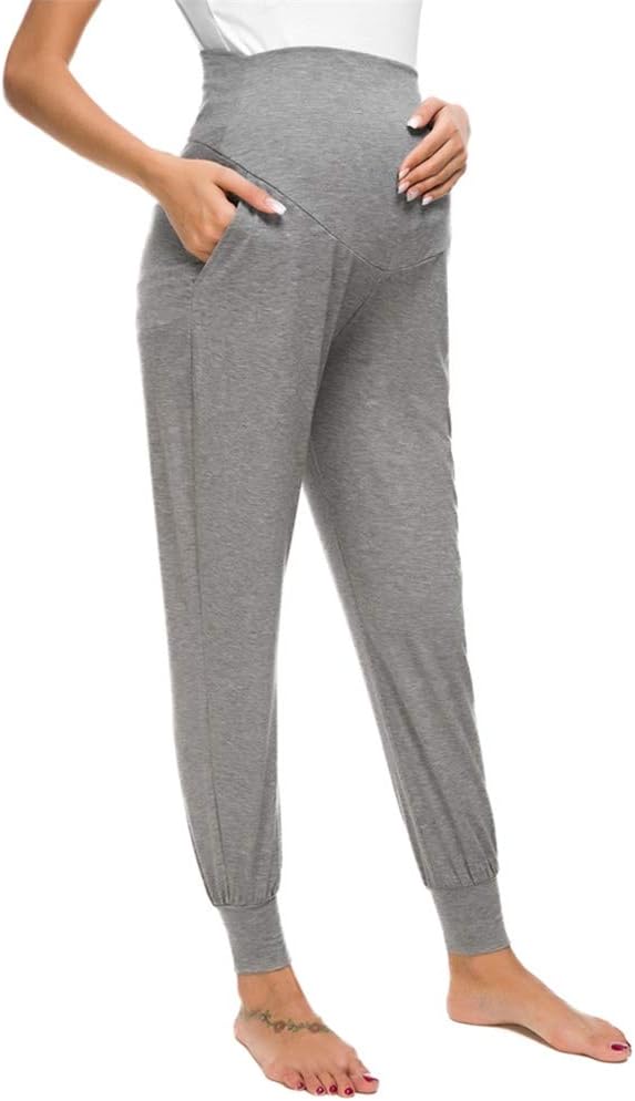 Maternity Pants Over The Belly Super Stretchy Lounge Pregnancy Pants