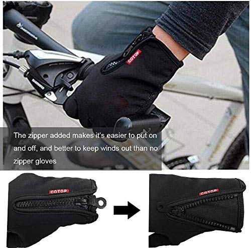 Gants De Cyclisme Unisexes Pour écrans Tactiles, Imperméables, Coupe-vent, Thermiques, En Silicone, Antidérapants, Pour Le Cyclisme, La Conduite, Le Camping, La Randonnée, La Pêche