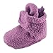 Luvable Friends Unisex Baby Fleece Booties, Lilac, 0-6 Months