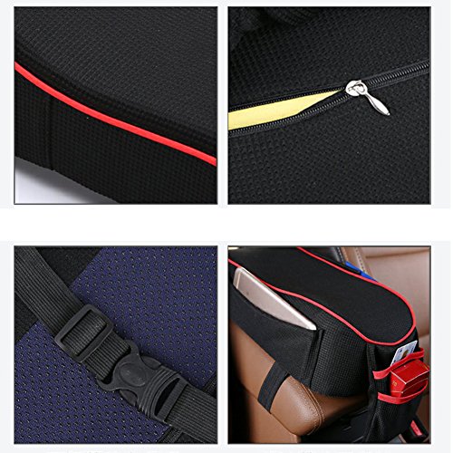 Shuohu Soft Car Center Console Cushion(30cm x 16cm) Vehicle Seat Cushions Armrest Pillow Arm Pad - Thumbnail 3