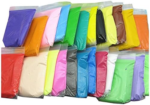 Stationerylep Handmade DIY Soft Polymer Foam Modelling Clay Set Snow Pearl Mud Plasticine 24 pcs