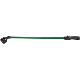 Dramm RainSelect Rain Wand &ndash; 30 Inch Aluminum Watering Wand with 9-Pattern Adjustable Spray Head &amp; One Touch Thumb Control Valve &ndash; Garden Hose Wand for Flowers, Plants &amp; Hanging Baskets &ndash; Green