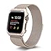 Chouqing Apple Watch Band Milanese Loop Stainless Steel Replacement Band with Metal Protect Case for Apple iWatch 38mm Series 3 Series 2 Series 1 Sport & Edition - Gold