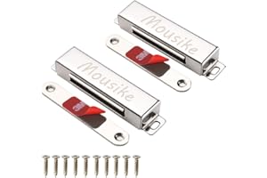 Mousike Magnetic Door Catch，70lb Stainless Steel Cabinet Door Magnets with Strong Magnetic for Kitchen Cupboard Wardrobe Closet Cabinet Door Drawer Latch