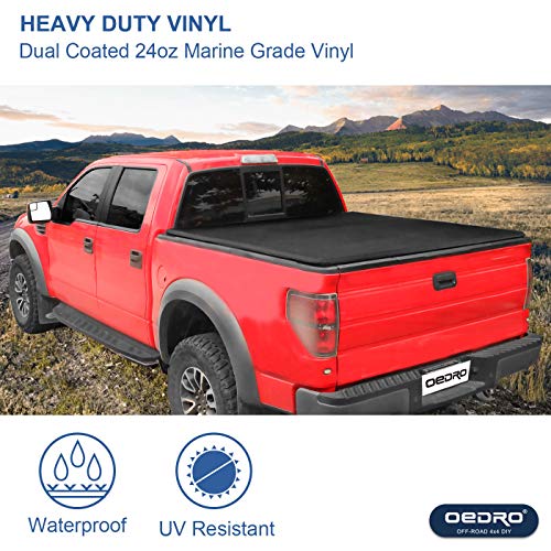 Oedro Soft Tri Fold Truck Bed Tonneau Cover On Top Compatible For 2015 2016 2017 2018 2019 2020 Ford F 150 F150 With 5 5ft Short Bed Styleside Buy Online In El Salvador At Desertcart