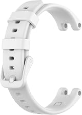 Giaogor Silicone Sport Replacement Band for Garmin Lily Smartwatch White view 2