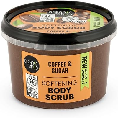 Organic Shop 250ml Body Scrub Softening Coffee Sugar