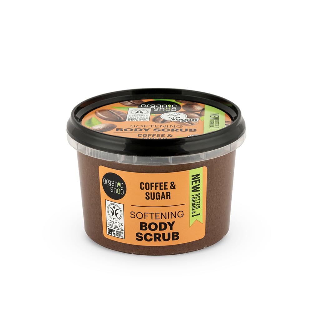 Organic Shop 250ml Body Scrub Softening Coffee & Sugar