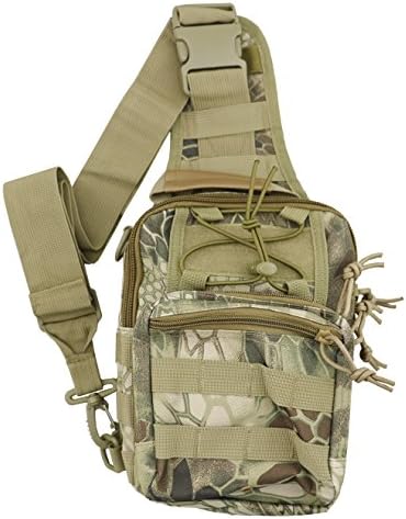 JTORD Outdoor Tactical Chest Pack Military Sport Bag Shoulder Backpack for Trekking,Camping,Hiking,Rover Sling,Hunting Fishing,Gear