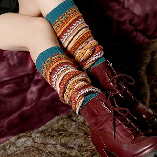 Lucky staryuan Women Set of 3 Wool Knit Leg Warmer Boot Warmer (Style 1)