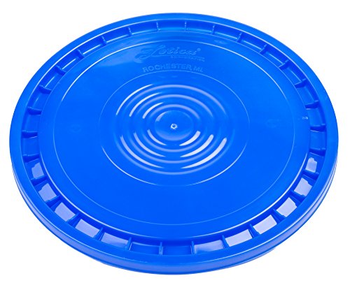 Hudson Exchange Reusable Easy Peel Lid for 3.5, 5, 6, and 7 gal Buckets, HPDE, Blue