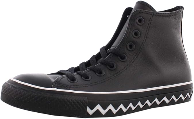 Converse All Star Hi Black White Zig Zag Sole VLTG 4 UK