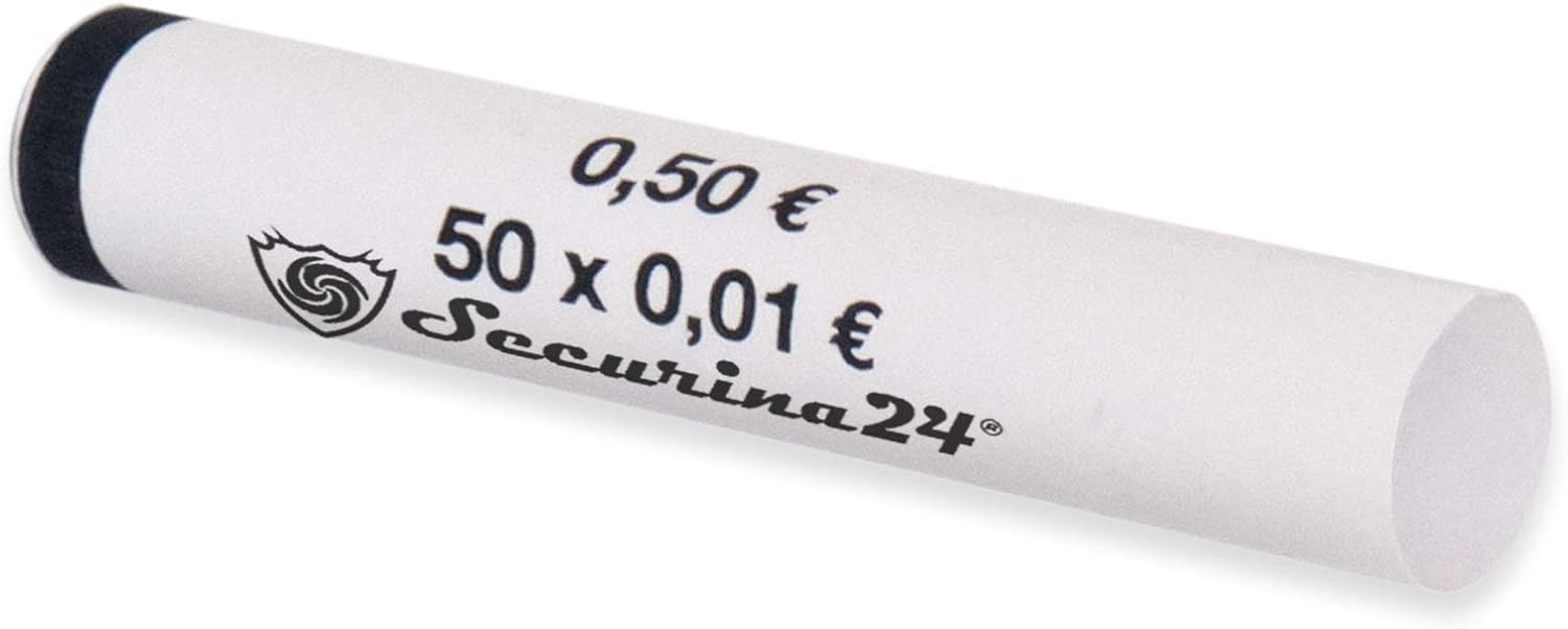 Securina24® Mixed Coin Tubes 1 cent to 2 Euro or 119 Pieces
