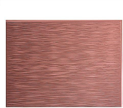 Fasade Easy Installation Ripple Argent Copper Backsplash Panel for Kitchen and Bathrooms (18 sq ft Kit)