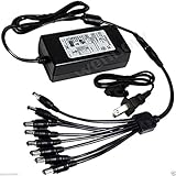 wennow Premium 5Amp Power Adapter with 8 Way Splitter for Swann Cameras