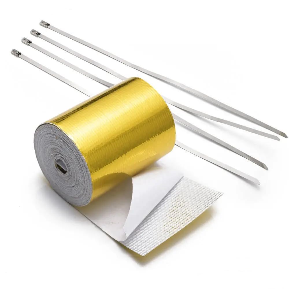 EPMAN 2"x5 Meter Roll SELF ADHESIVE REFLECT A GOLD HEAT WRAP BARRIER Hot Selling New EP-WR20DJGOLD