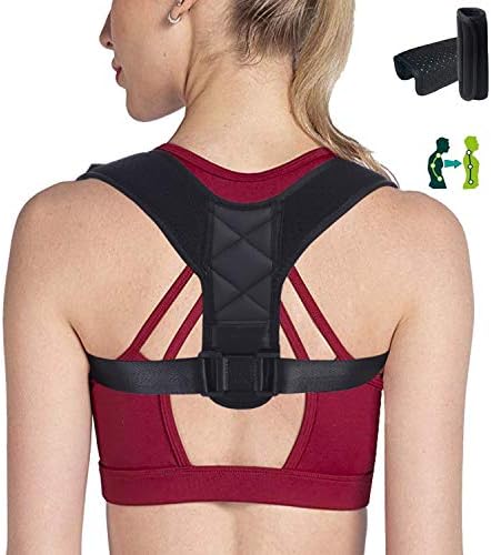 Posture Corrector for Women and Men,KingFast Adjustable Clavicle Brace Perfect for Shoulder Support, Upper Back & Neck Pain Relief,Back Posture Brace