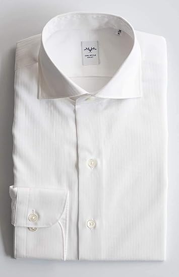 slim fit white cotton shirt