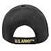 THE HAT DEPOT Military Licensed U.S. ARMY Logo Veteran Cap (Black)